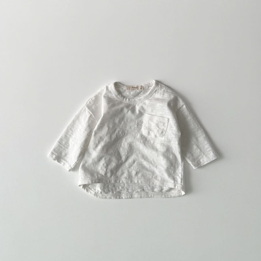 Toddler S25 Slub Cotton Long Sleeve Top (1 - 6y) - 5 Colors kids outfit