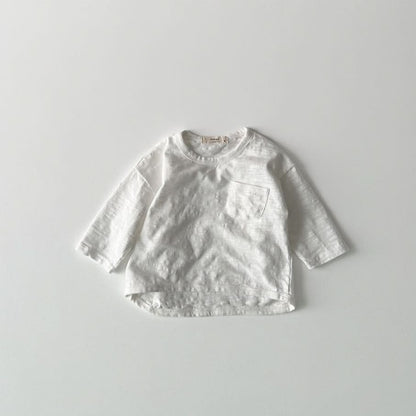 Toddler S25 Slub Cotton Long Sleeve Top (1 - 6y) - 5 Colors kids outfit