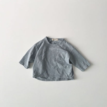 Toddler S25 Slub Cotton Long Sleeve Top (1 - 6y) - 5 Colors kids outfit