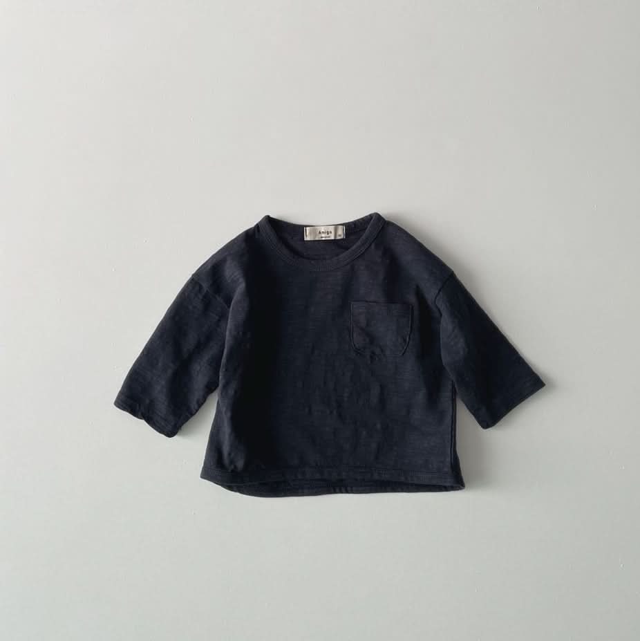 Toddler S25 Slub Cotton Long Sleeve Top (1 - 6y) - 5 Colors kids outfit