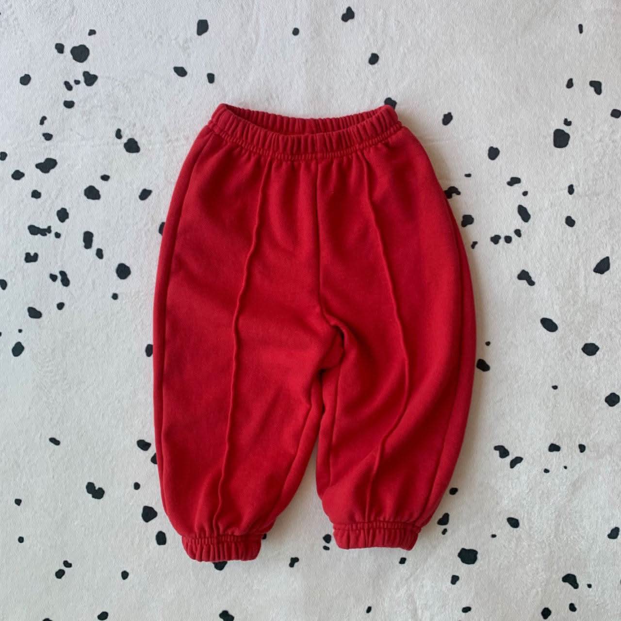 Toddler S25 Stitch Detail Basic Jogger Pants (1 - 7y) - 3 Colors kids outfit