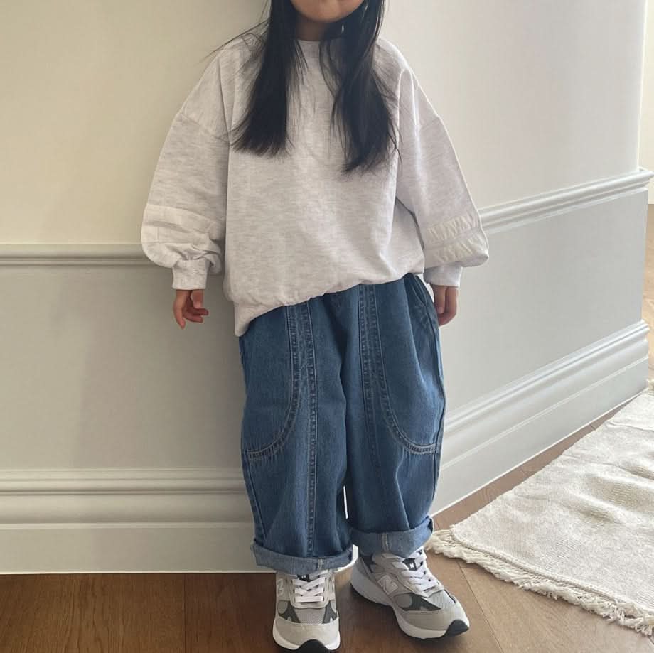 Toddler S25 Stitch Detail Denim Pull On Pants (1 - 6y) - 2 Colors kids outfit