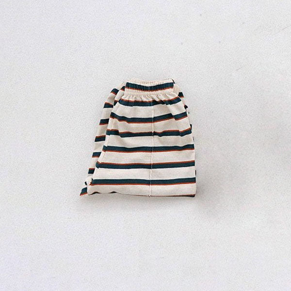 Toddler S25 Stitch Detail Stripe Jogger Pants (15m - 7y) - Green Stripe kids outfit