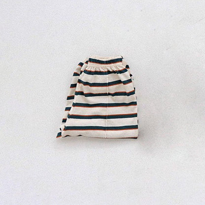 Toddler S25 Stitch Detail Stripe Jogger Pants (15m - 7y) - Green Stripe kids outfit