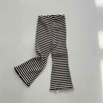 Toddler S25 Stripe Rib Knit Flare Pants (2 - 7y) - 3 Colors kids outfit