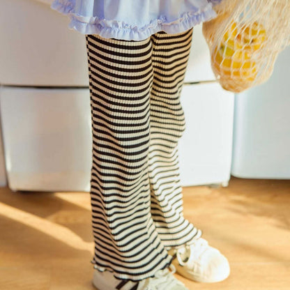Toddler S25 Stripe Rib Knit Flare Pants (2 - 7y) - 3 Colors kids outfit