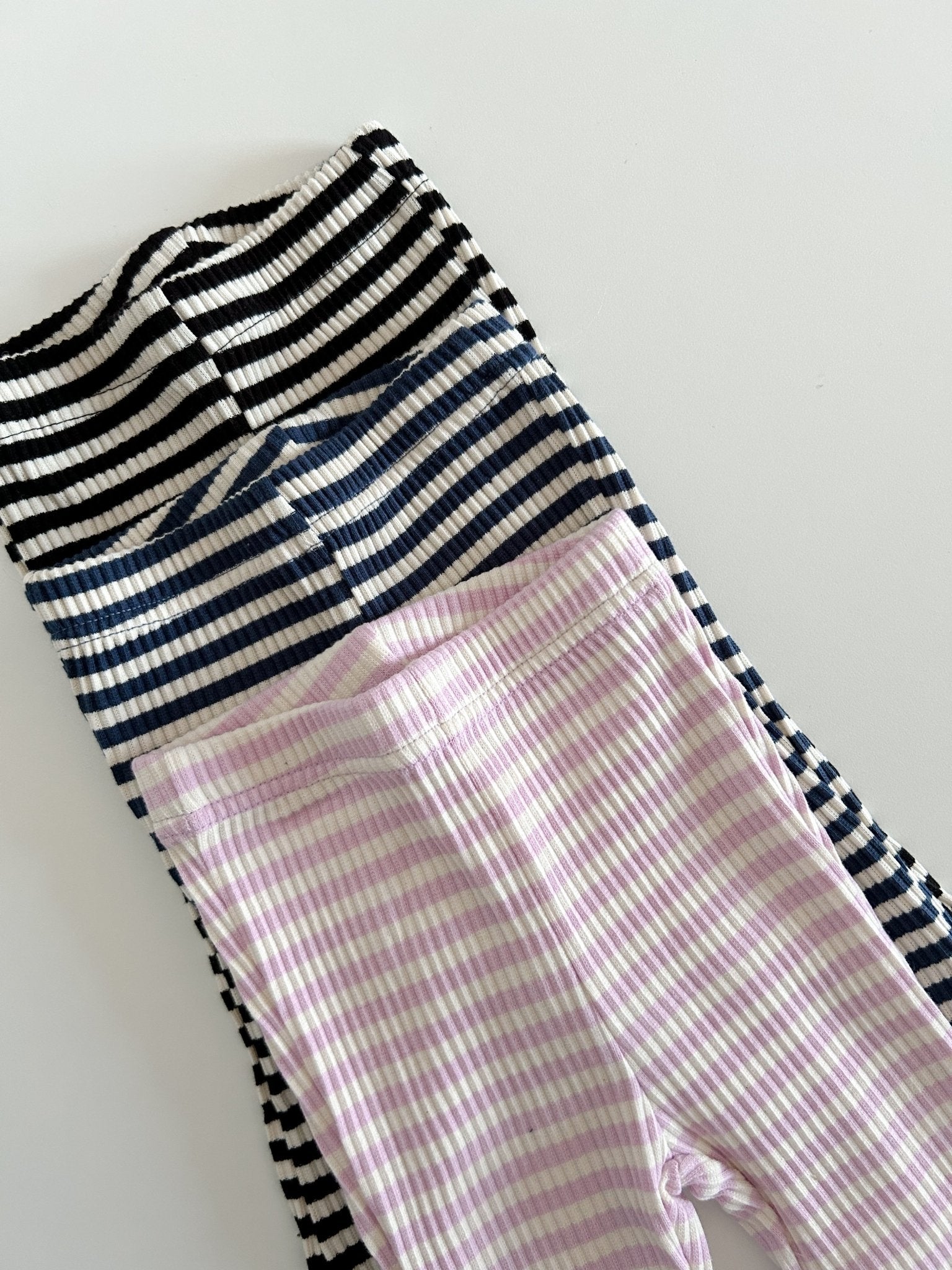 Toddler S25 Stripe Rib Knit Flare Pants (2 - 7y) - 3 Colors kids outfit