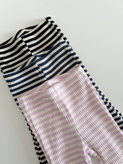 Toddler S25 Stripe Rib Knit Flare Pants (2 - 7y) - 3 Colors kids outfit