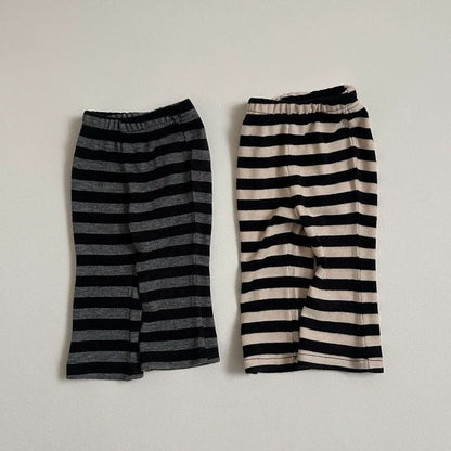 Toddler S25 Stripe Ribbed Flare Pants (10m - 4y) - 2 Colors kids outfit