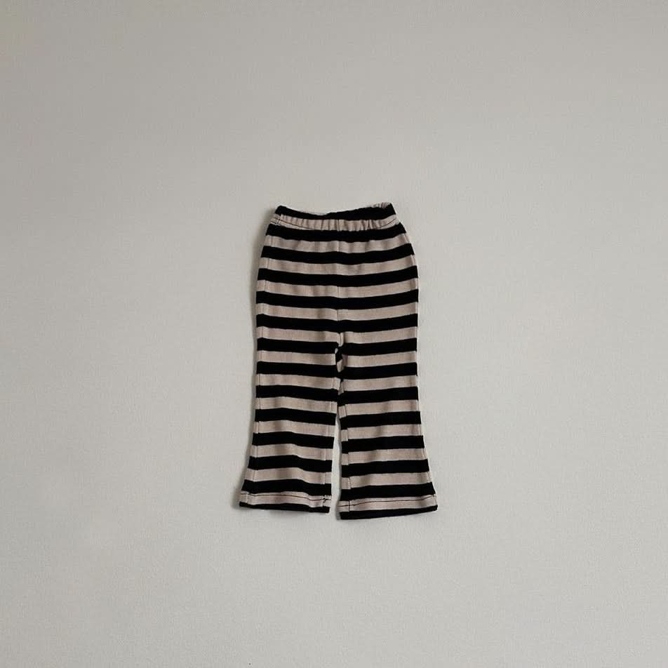 Toddler S25 Stripe Ribbed Flare Pants (10m - 4y) - 2 Colors kids outfit