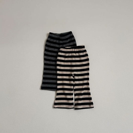Toddler S25 Stripe Ribbed Flare Pants (10m - 4y) - 2 Colors kids outfit