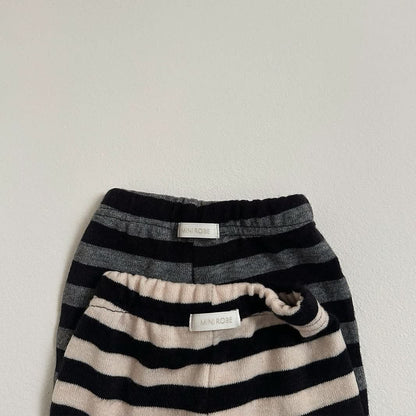Toddler S25 Stripe Ribbed Flare Pants (10m - 4y) - 2 Colors kids outfit