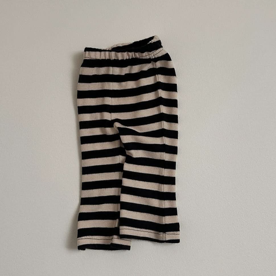 Toddler S25 Stripe Ribbed Flare Pants (10m - 4y) - 2 Colors kids outfit