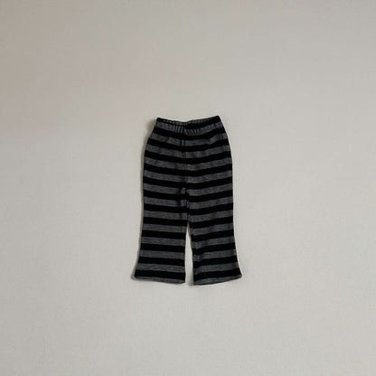 Toddler S25 Stripe Ribbed Flare Pants (10m - 4y) - 2 Colors kids outfit