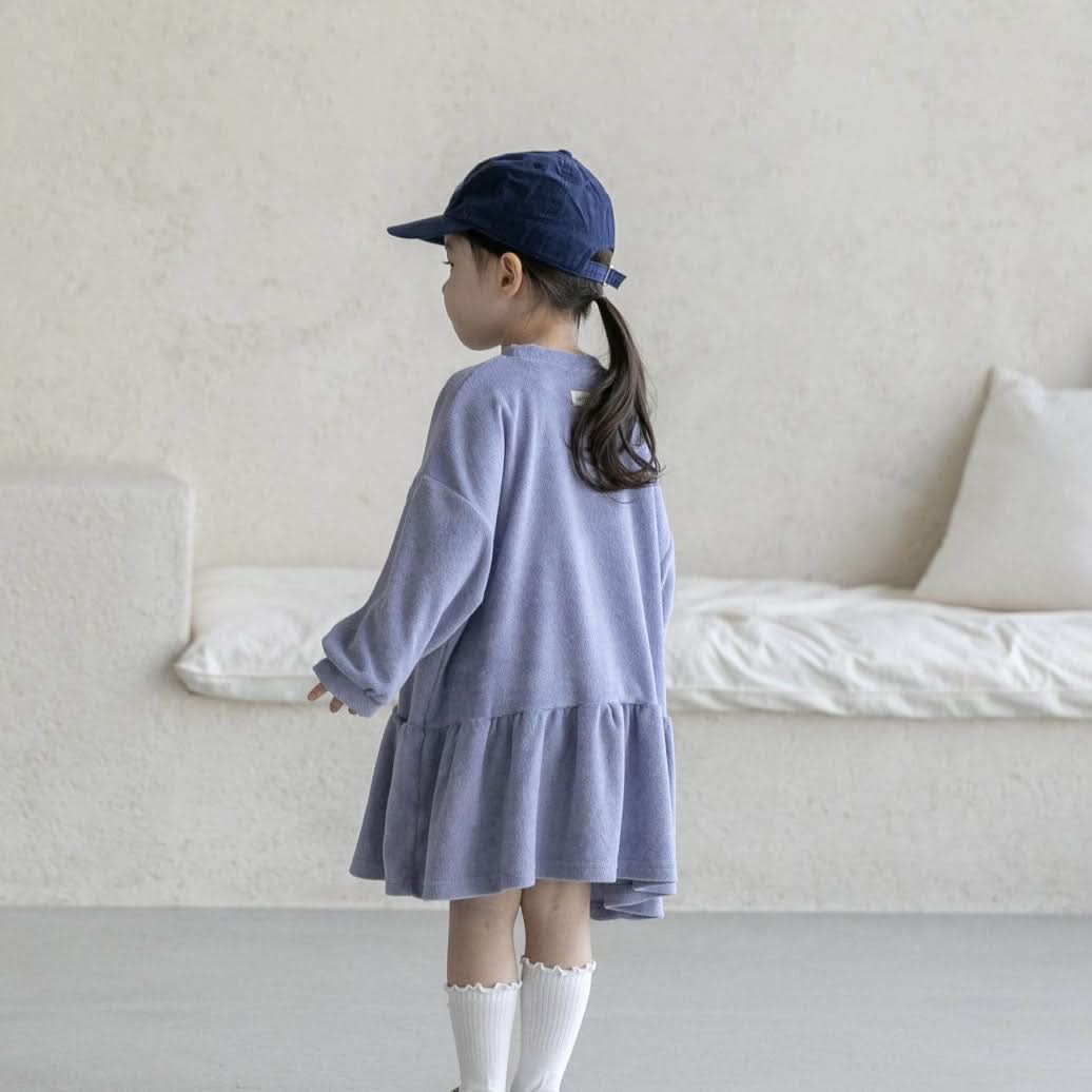 Toddler S25 Terry Cloth Frill Dress (2 - 7y) - 2 Colors kids outfit