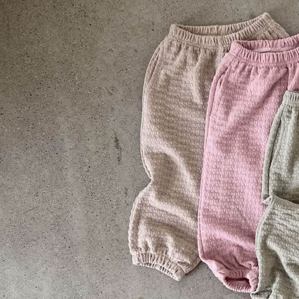 Toddler S25 Textured Loose Fit Jogger Pants (2 - 7y) - 2 Colors kids outfit