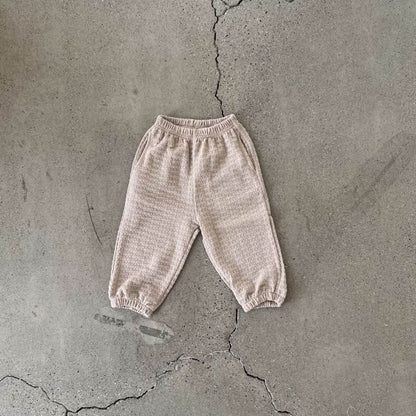 Toddler S25 Textured Loose Fit Jogger Pants (2 - 7y) - 2 Colors kids outfit