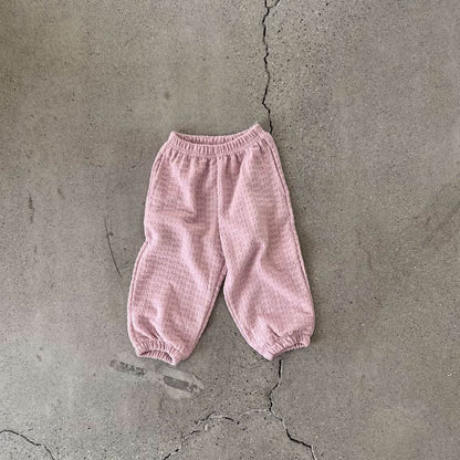Toddler S25 Textured Loose Fit Jogger Pants (2 - 7y) - 2 Colors kids outfit