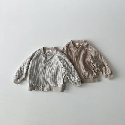 Toddler S25 Waffle Varsity Jacket (1 - 6y) - 2 Colors kids outfit