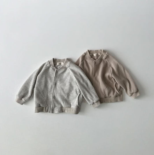 Toddler S25 Waffle Varsity Jacket (1 - 6y) - 2 Colors kids outfit