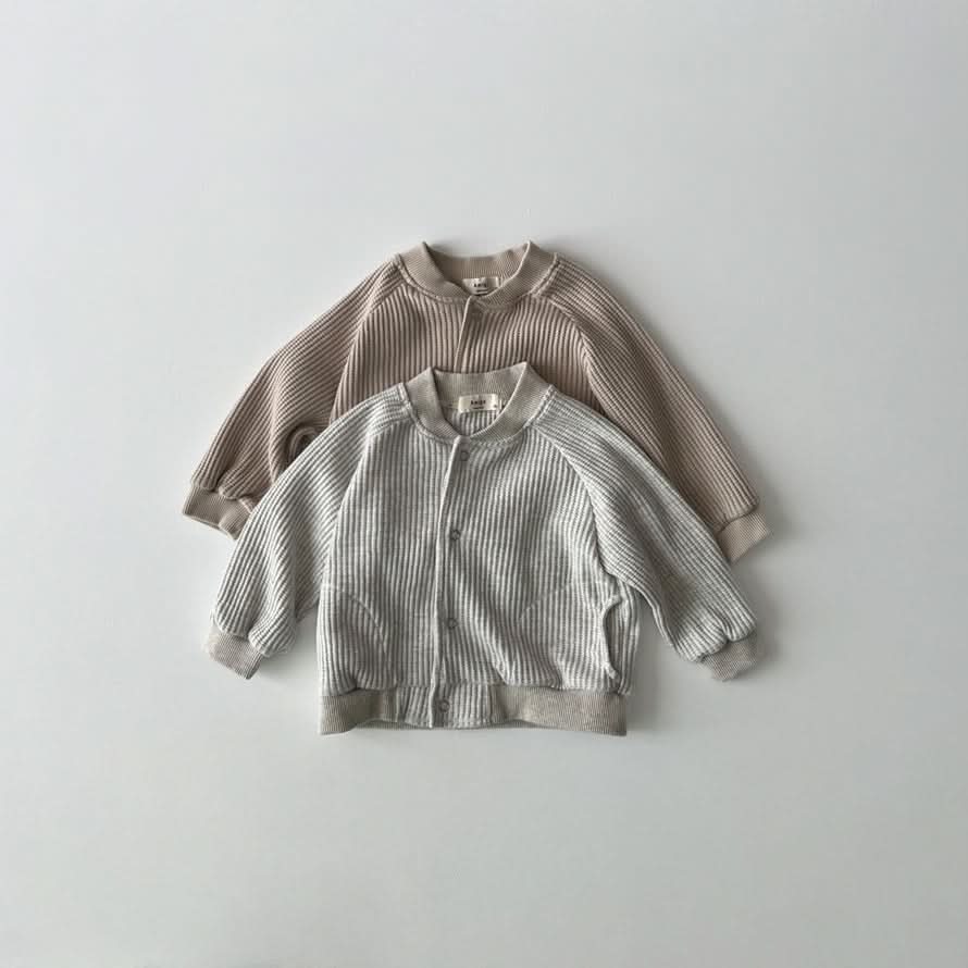 Toddler S25 Waffle Varsity Jacket (1 - 6y) - 2 Colors kids outfit