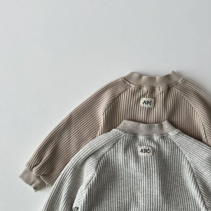Toddler S25 Waffle Varsity Jacket (1 - 6y) - 2 Colors kids outfit