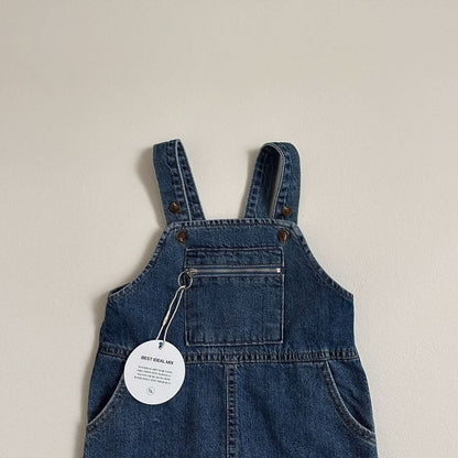 Toddler S25 Zip Kangaroo Pocket Overalls (10m - 5y) - 2 Colors kids outfit
