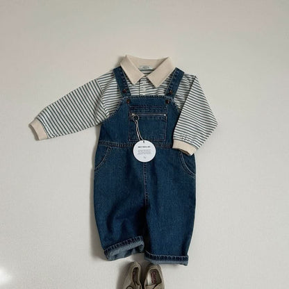 Toddler S25 Zip Kangaroo Pocket Overalls (10m - 5y) - 2 Colors kids outfit