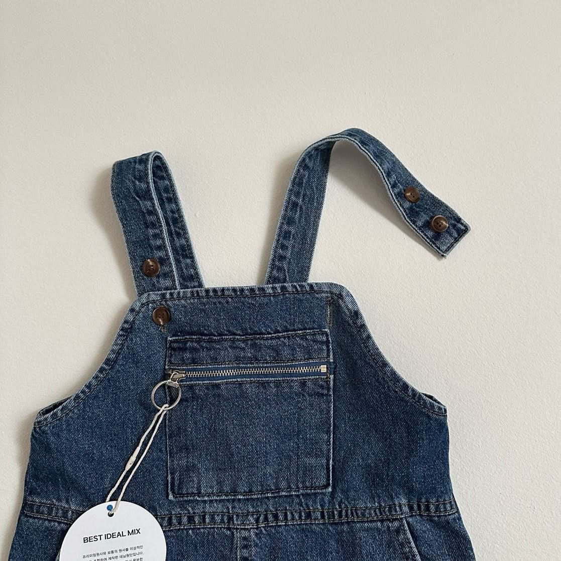 Toddler S25 Zip Kangaroo Pocket Overalls (10m - 5y) - 2 Colors kids outfit