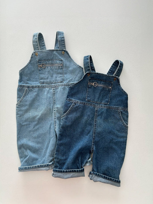 Toddler S25 Zip Kangaroo Pocket Overalls (10m - 5y) - 2 Colors kids outfit