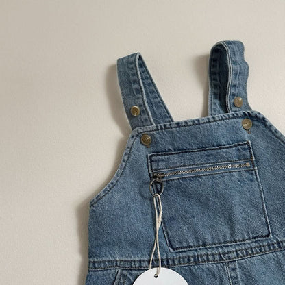 Toddler S25 Zip Kangaroo Pocket Overalls (10m - 5y) - 2 Colors kids outfit