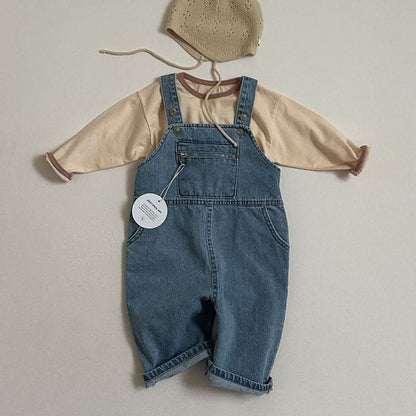 Toddler S25 Zip Kangaroo Pocket Overalls (10m - 5y) - 2 Colors kids outfit