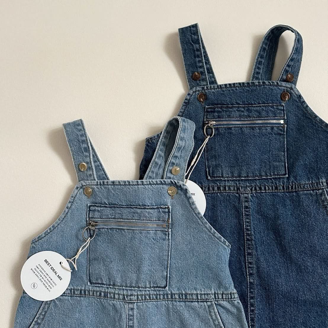 Toddler S25 Zip Kangaroo Pocket Overalls (10m - 5y) - 2 Colors kids outfit