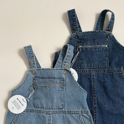 Toddler S25 Zip Kangaroo Pocket Overalls (10m - 5y) - 2 Colors kids outfit