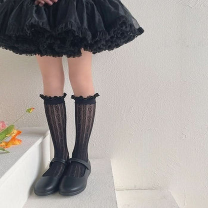 Toddler Sheer Lace Knee Socks (1 - 13y) - 3 Colors kids outfit