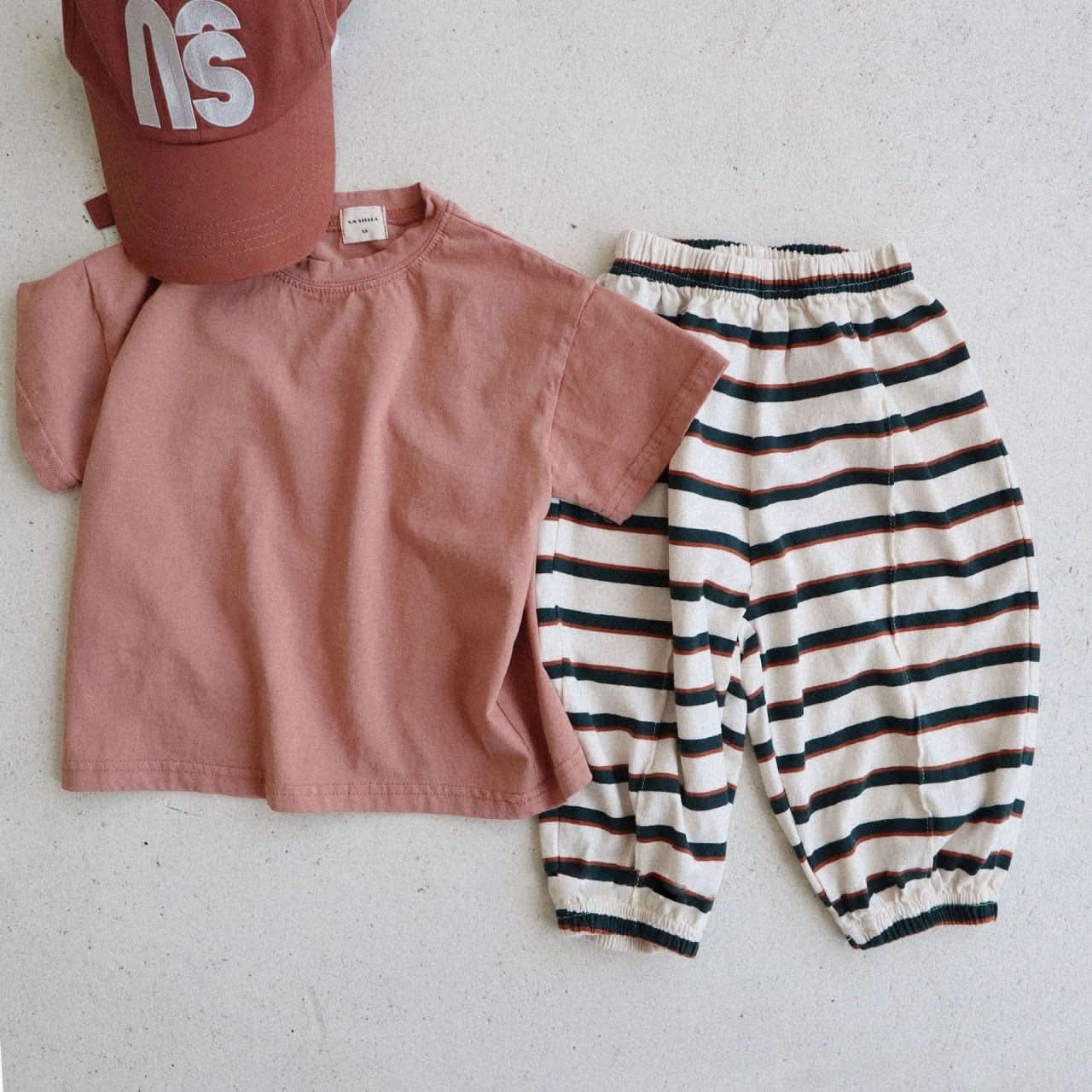 Toddler Short Sleeve Basic Top (15m - 7y) - Brick kids outfit