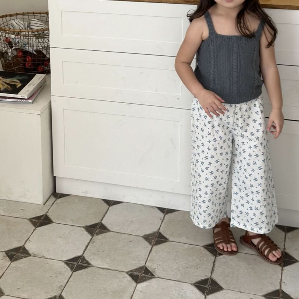 Toddler Sleeveless Cotton Knit Top (2 - 5y) - Olive kids outfit