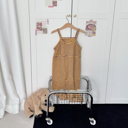 Toddler Sleeveless Stripe Jumpsuit (1 - 5y) - 6 Colors kids outfit