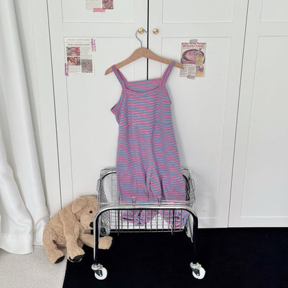 Toddler Sleeveless Stripe Jumpsuit (1 - 5y) - 6 Colors kids outfit