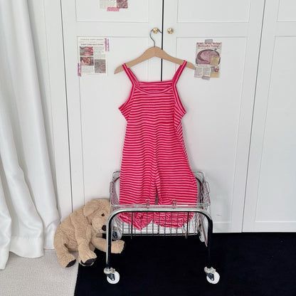 Toddler Sleeveless Stripe Jumpsuit (1 - 5y) - 6 Colors kids outfit