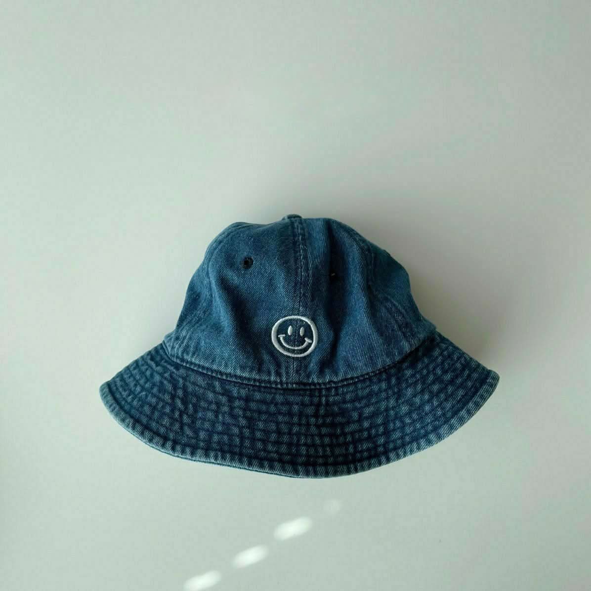 Toddler Smile Embroidery Bucket Hat (3 - 6y) - 4 Colors kids outfit