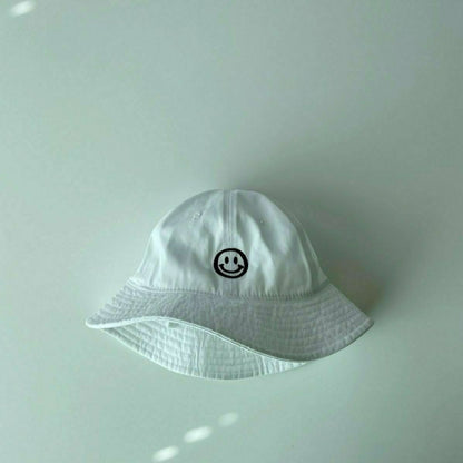 Toddler Smile Embroidery Bucket Hat (3 - 6y) - 4 Colors kids outfit