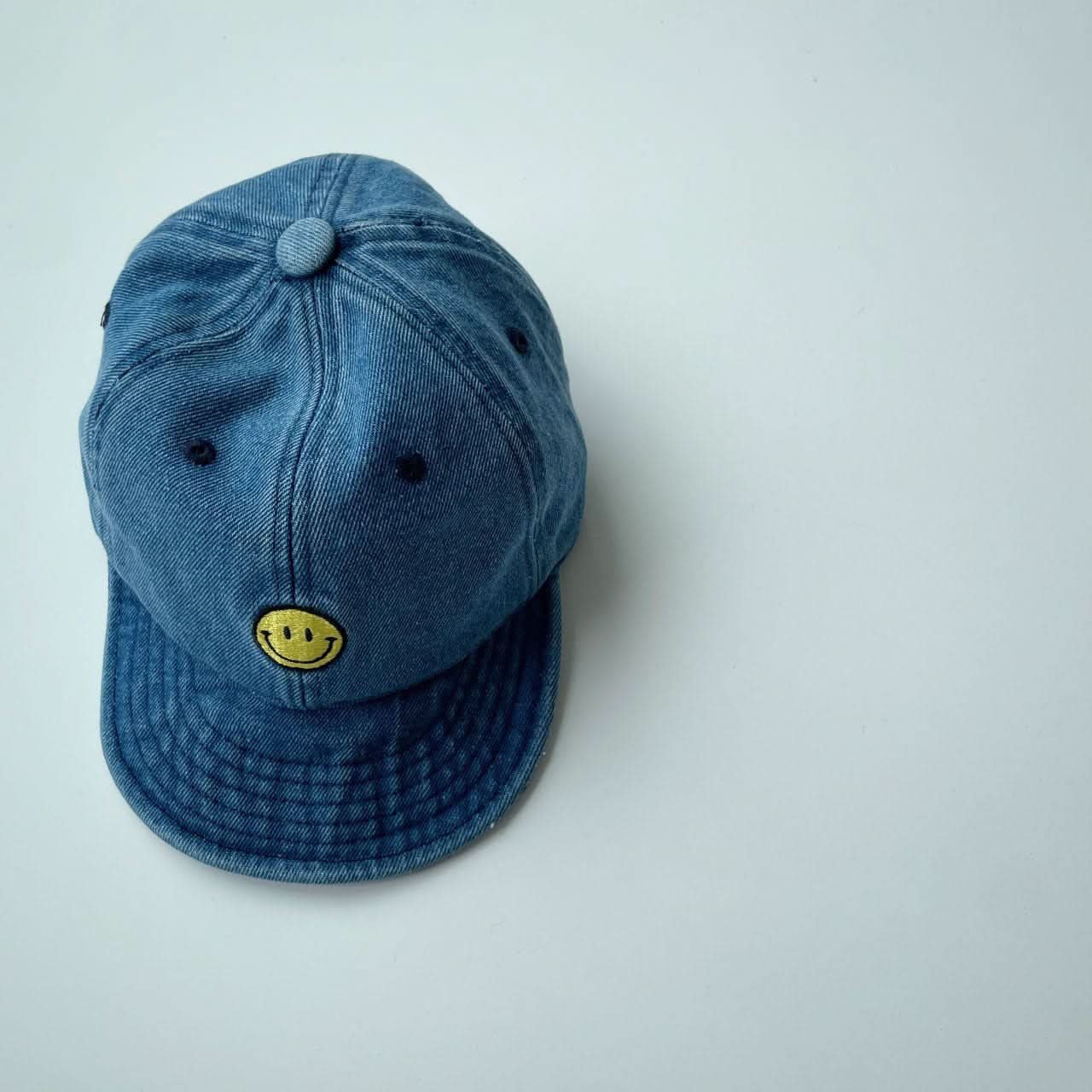 Toddler Smile Embroidery Soft Brim Cap (3 - 6y) - 3 Colors kids outfit