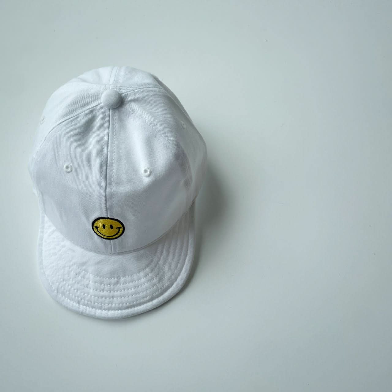 Toddler Smile Embroidery Soft Brim Cap (3 - 6y) - 3 Colors kids outfit