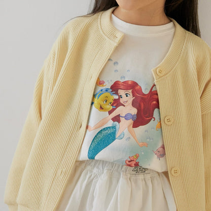 Toddler SP26 Ariel Long Sleeve Top (1 - 7y) - White - AT NOON STORE