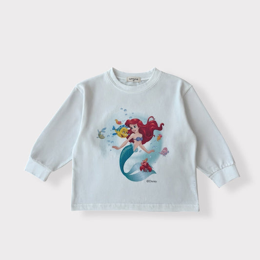 Toddler SP26 Ariel Long Sleeve Top (1 - 7y) - White - AT NOON STORE