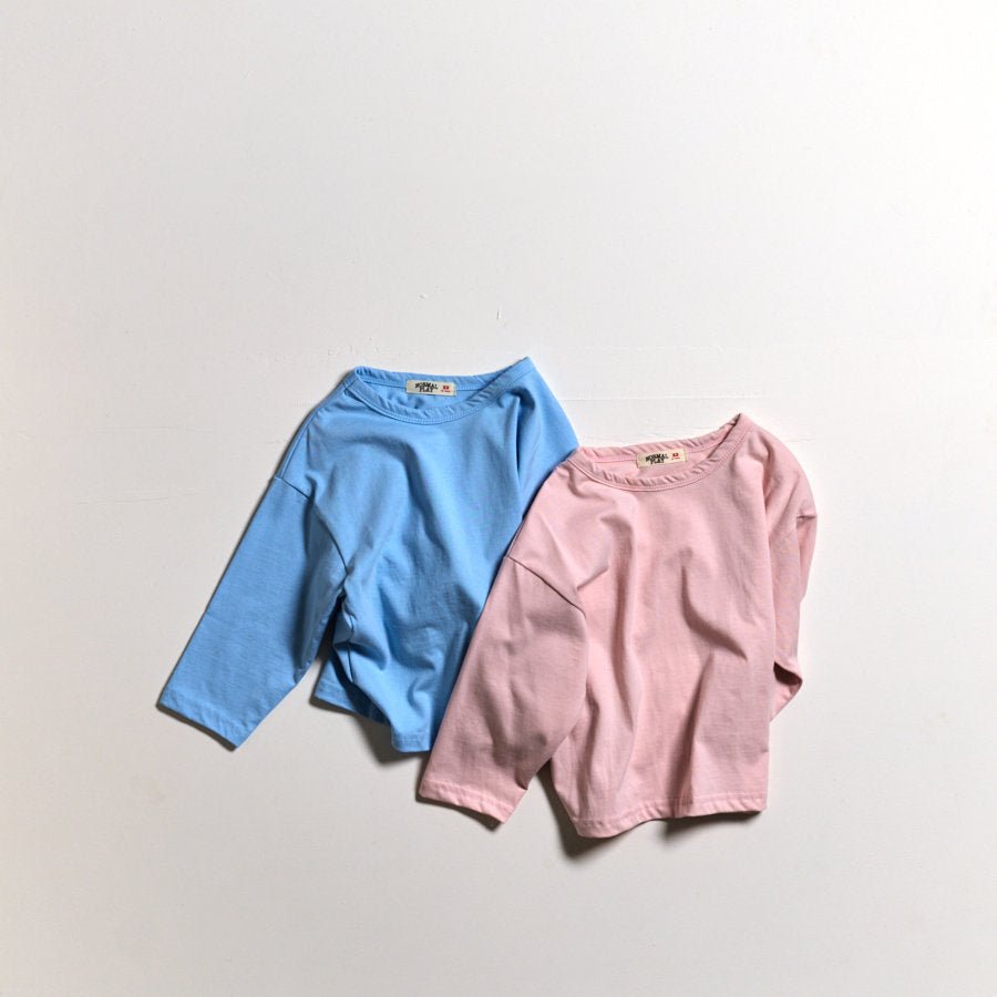 Toddler SP26 Basic Long Sleeve Top (10m - 6y) - 8 Colors kids outfit