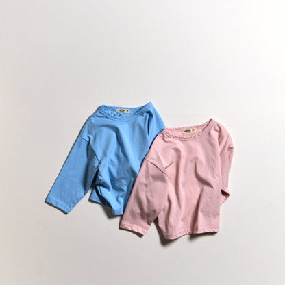 Toddler SP26 Basic Long Sleeve Top (10m - 6y) - 8 Colors kids outfit