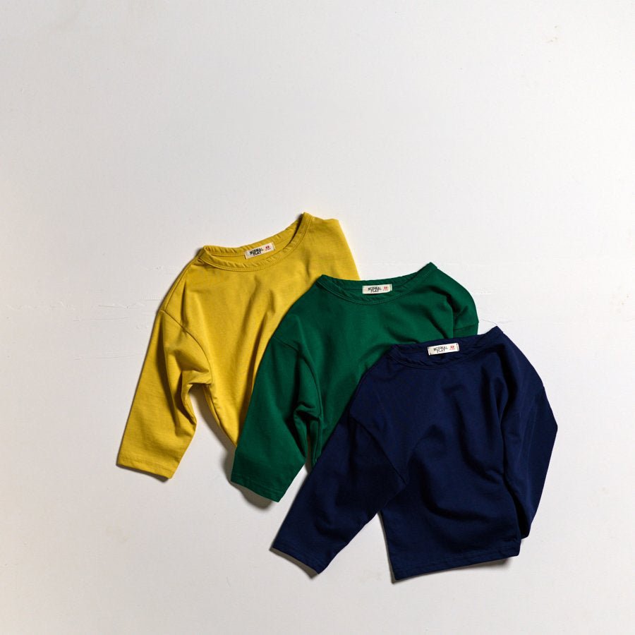 Toddler SP26 Basic Long Sleeve Top (10m - 6y) - 8 Colors kids outfit