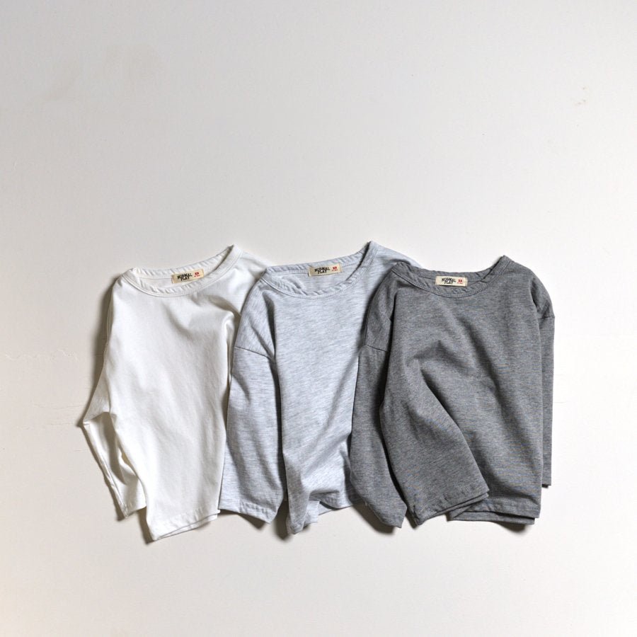 Toddler SP26 Basic Long Sleeve Top (10m - 6y) - 8 Colors kids outfit